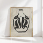 design for a vase 1874 carel adolph lion cachet high quality print