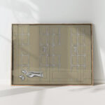 design for a watermark of a banknote a hand with two butterflies 1891 leo gestel high quality print