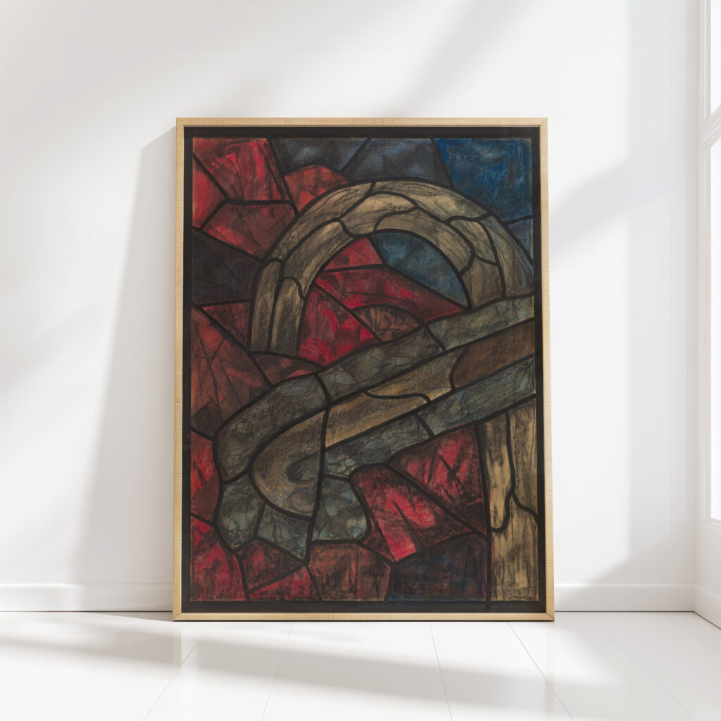 design for a window in the north transept of the dom utrecht 32 ca 1878 1938 richard nicolaus roland holst high quality print