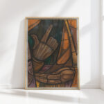 design for a window in the south transept of the dom cathedral in utrecht 2 1850 2000 richard nicolaus roland holst high quality print