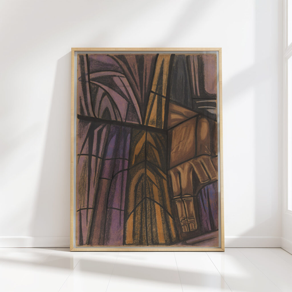 design for a window in the south transept of the dom cathedral in utrecht 2 ca 1878 1938 richard nicolaus roland holst high quality print