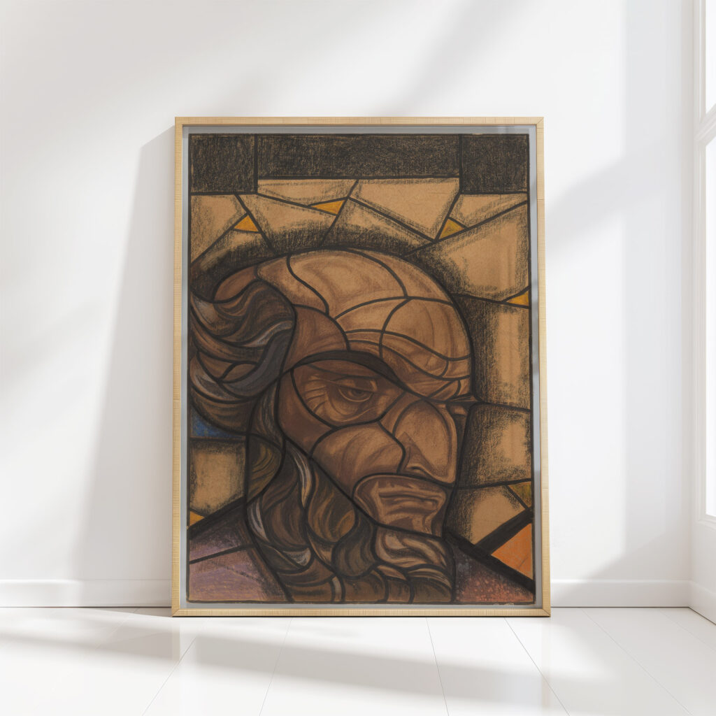 design for a window in the south transept of the dom cathedral in utrecht 3 1850 2000 richard nicolaus roland holst high quality print