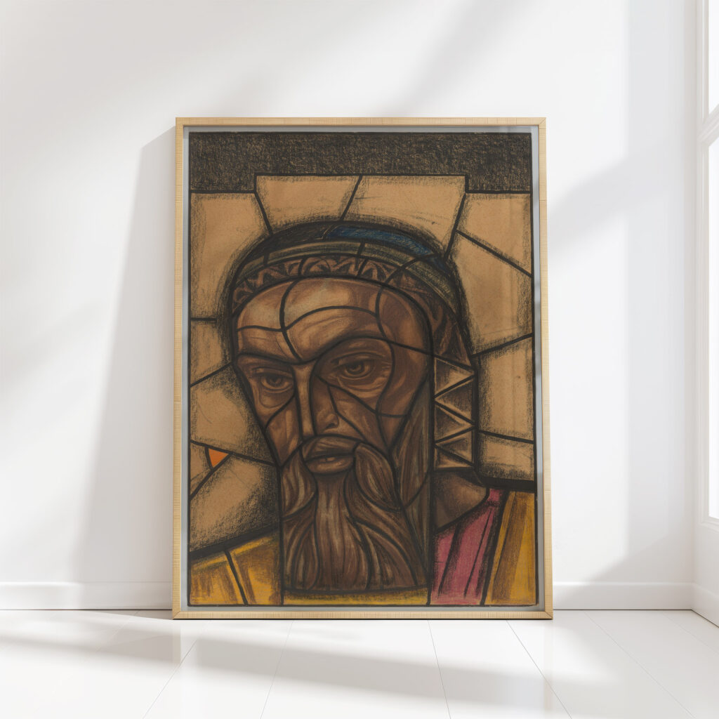 design for a window in the south transept of the dom cathedral in utrecht 4 1850 2000 richard nicolaus roland holst high quality print