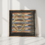 design for banner of the bond for reformed youth organization 1874 carel adolph lion cachet high quality print