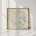 design for pottery decoration of plate walking and simplicity 1917 12 13 theo colenbrander high quality print