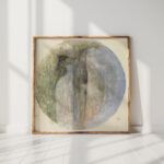 design for pottery decoration on a dish with a landscape 1920 theo colenbrander high quality print