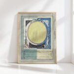 design for room decoration with a panel with a central yellow oval 1767 1823 abraham meertens high quality print