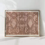 design for shorn velvet compartment fillings and chair upholstery of ss johan de wit mermaids 1874 carel adolph lion cachet high quality print