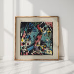 design for the color woodcut archer 1910 wassily kandinsky high quality print