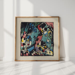 design for the color woodcut archer 1910 wassily kandinsky high quality print