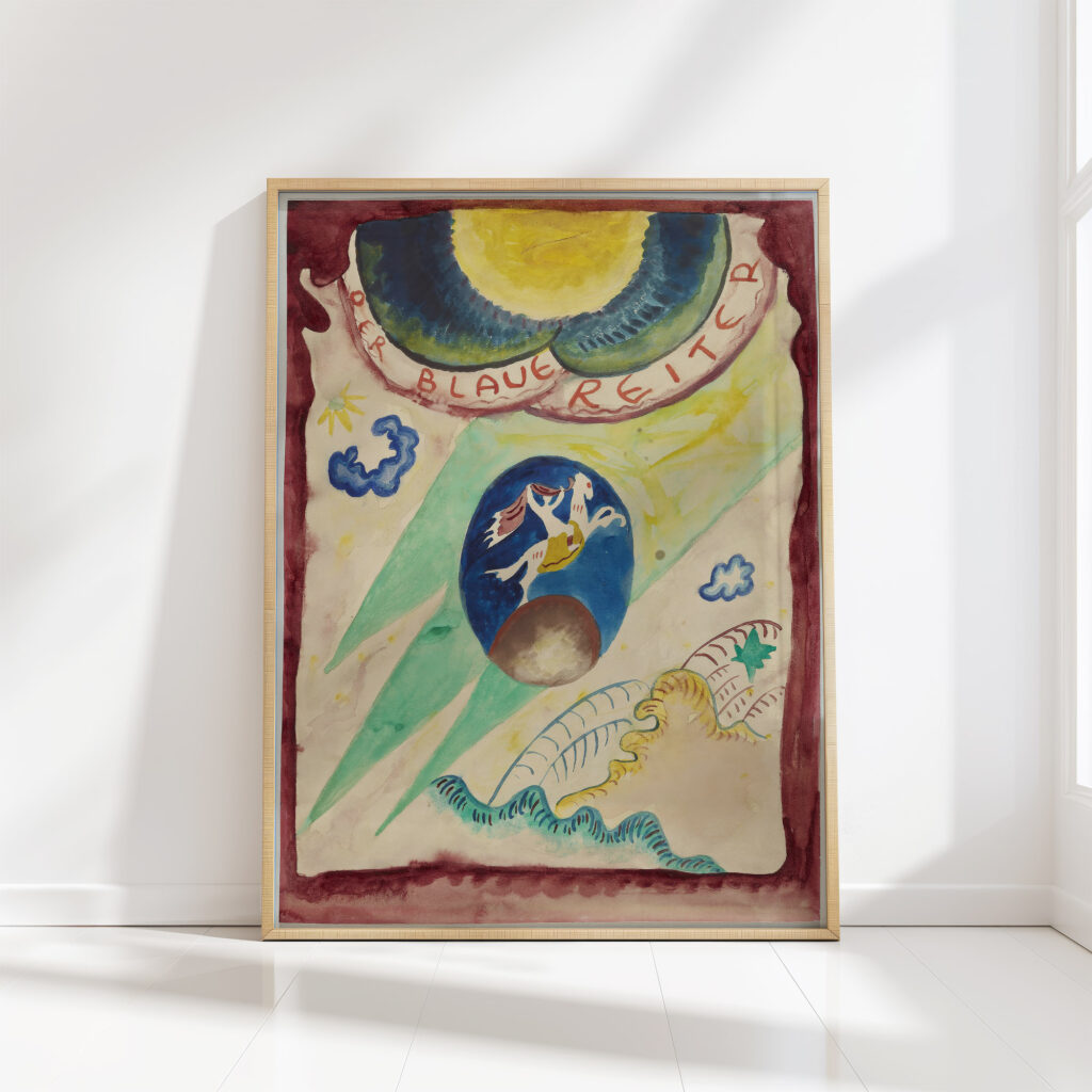 design for the cover of the almanac the blue rider iii 1911 wassily kandinsky high quality print