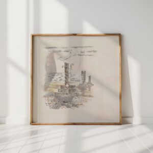 design for urn burial sorrow 1932 paul nash high quality print