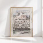 design for urne buriall funeral pyre 1932 paul nash high quality print