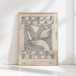 design for vignette for dutch association for animals protection 1906 reijer stolk high quality print