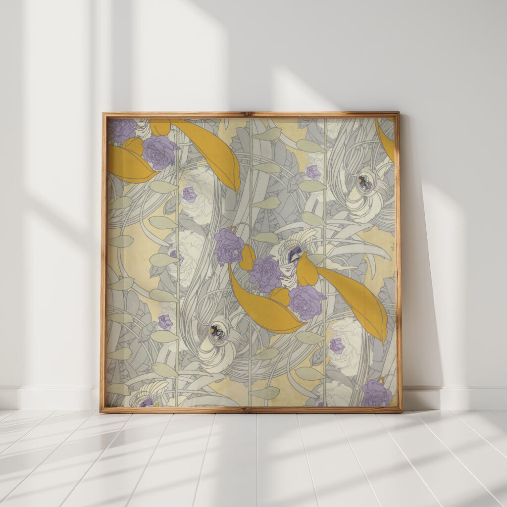 design of flowers georges de feure high quality print