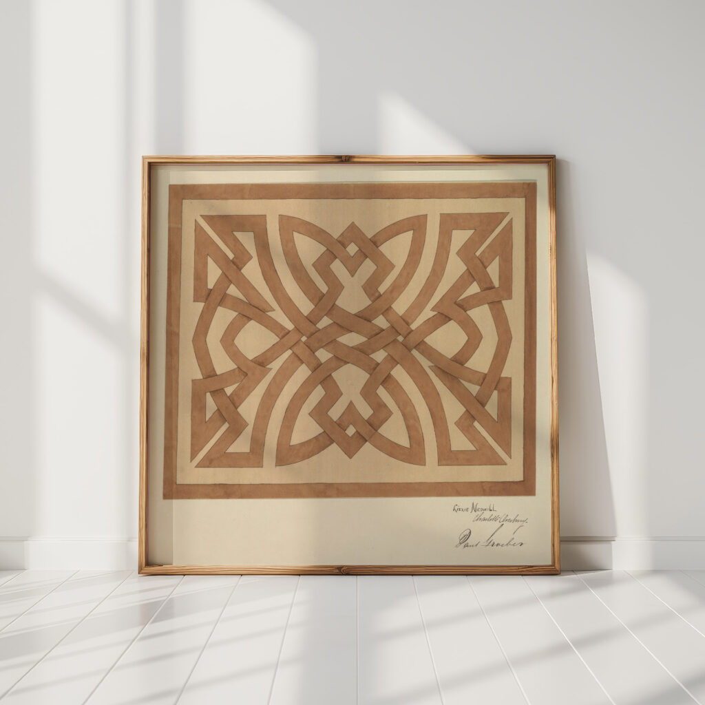 design of interlacing ca 1900 elizabeth a nedwill high quality print