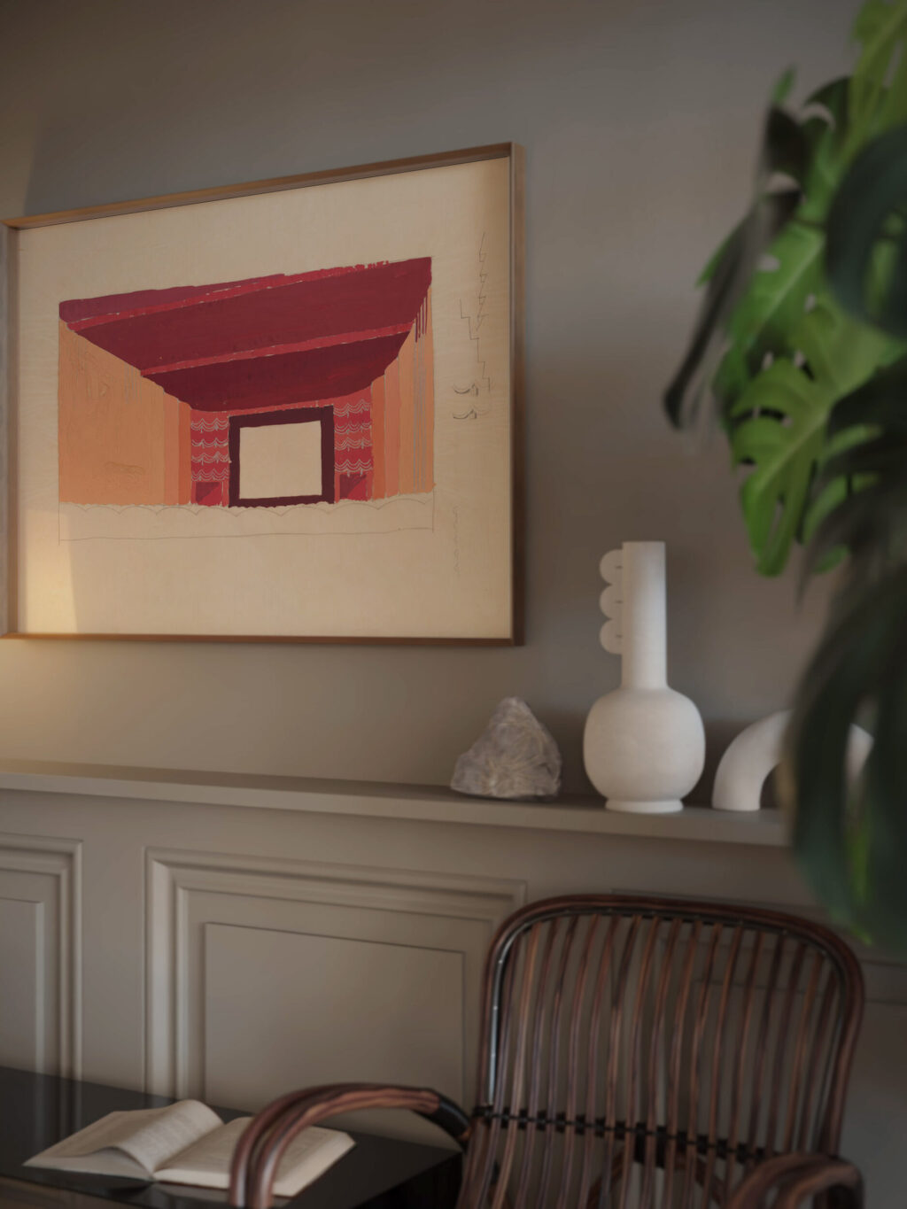 design proposals for puck theater new york ny interior perspective study 1941 winold reiss