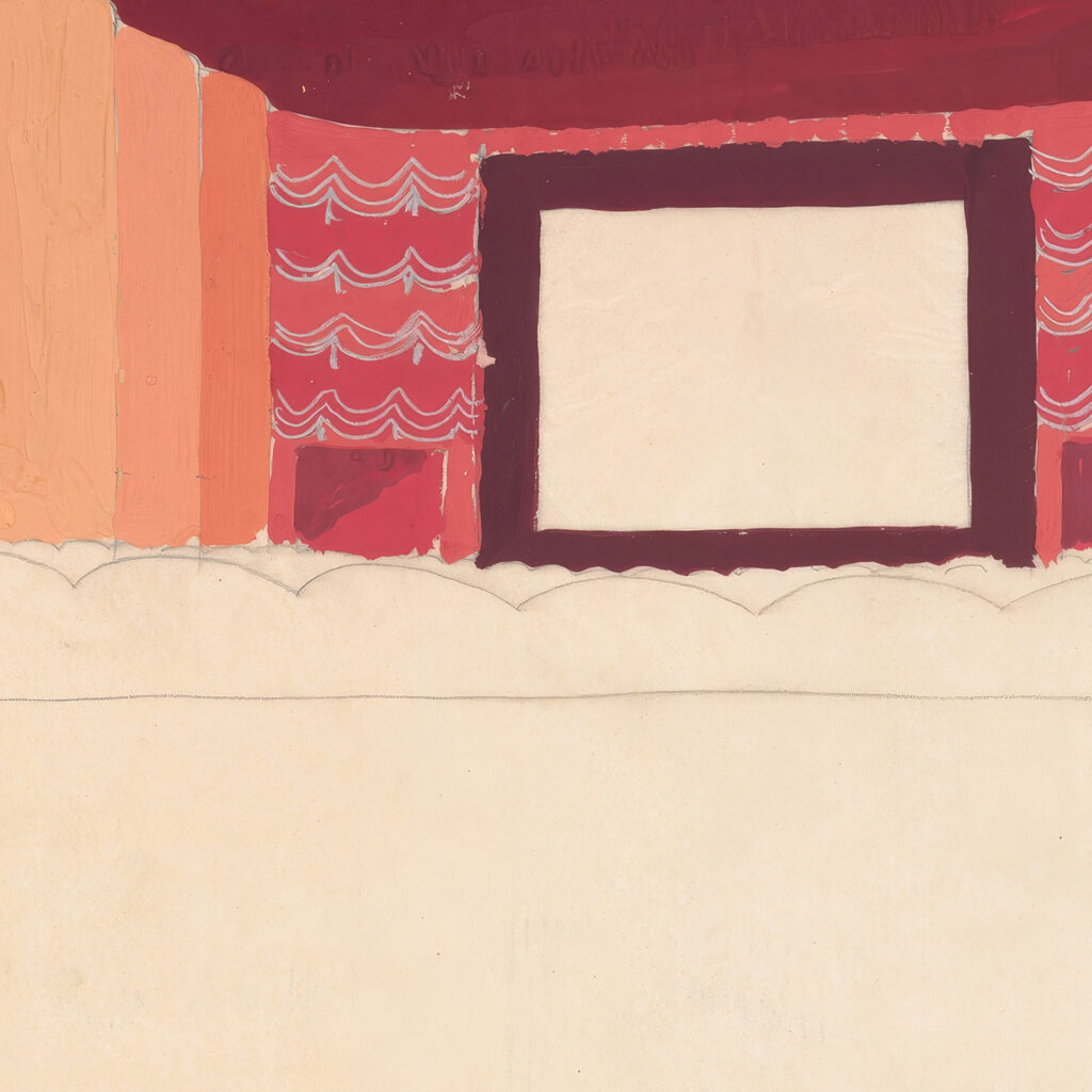 design proposals for puck theater new york ny interior perspective study 1941 winold reiss 3