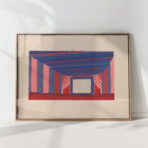 design proposals for puck theater new york ny interior perspective study 2 1941 winold reiss high quality print