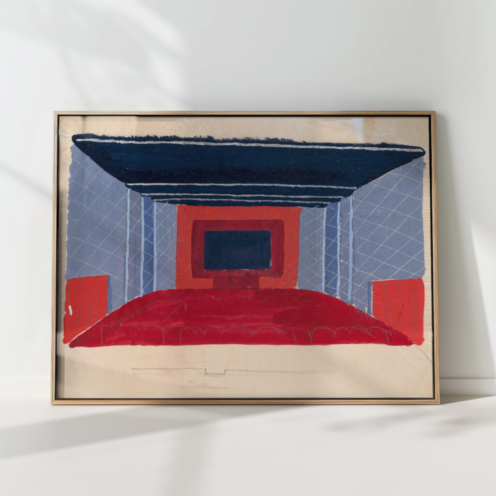 design proposals for puck theater new york ny interior perspective study 3 1941 winold reiss high quality print