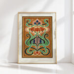 design showing analysis of colour in a peacocks plumage 1912 james ward high quality print