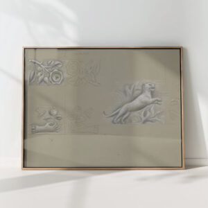 designs for a watermark on a banknote hand with rose rose panther 1891 leo gestel high quality print