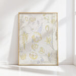 designs for pottery decoration six tulips and other flowers 1920 08 21 theo colenbrander high quality print