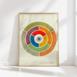 disc showing primary secondary and tertiary colors circa 1900 elizabeth a nedwill high quality print