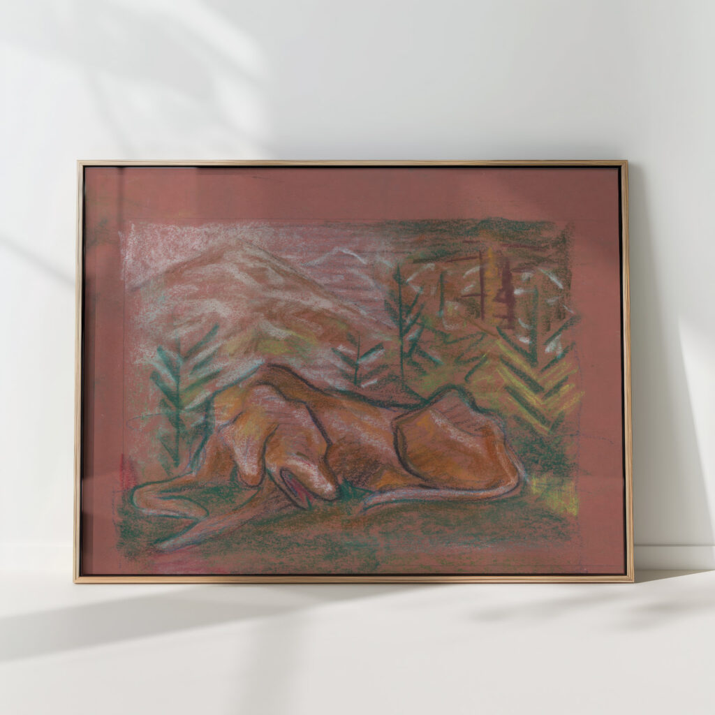 dog in the woods 1937 arnold peter weisz kubincan high quality print