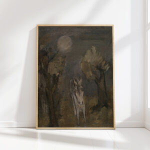 donkey by moonlight arie van de giessen high quality print