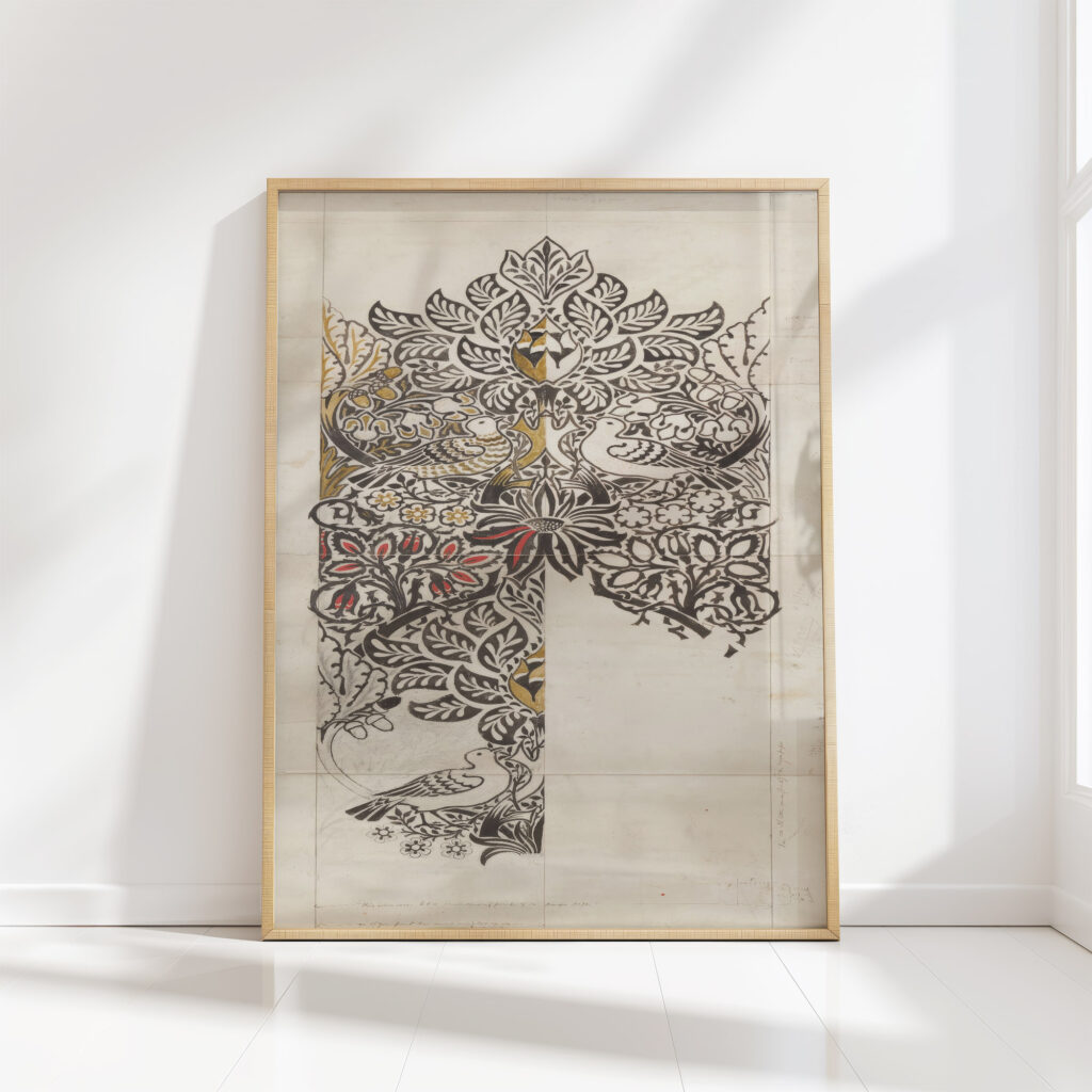 dove and rose 1879 william morris high quality print