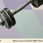 dumbbell mid century print geometric background 4