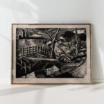 dyke by the road 1922 paul nash high quality print