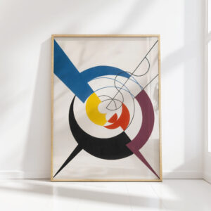 dynamic construction penetration of spirals and diagonals 1942 sophie taeuber arp high quality print