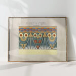 egyptian floral frieze 1890 johanna van de kamer high quality print