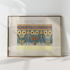 egyptian floral frieze 1890 johanna van de kamer high quality print