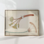 egyptian ornament with lotus flower and bud 1890 johanna van de kamer high quality print