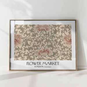 elegant floral art print flower market by owen jones