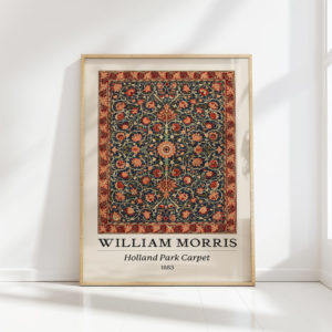 elegant floral william morris artwork print