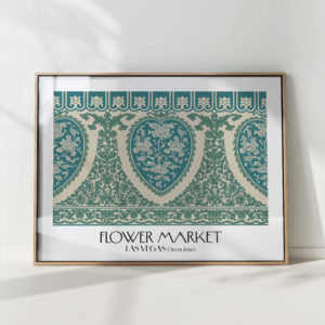 elegant victorian floral art print for home decor