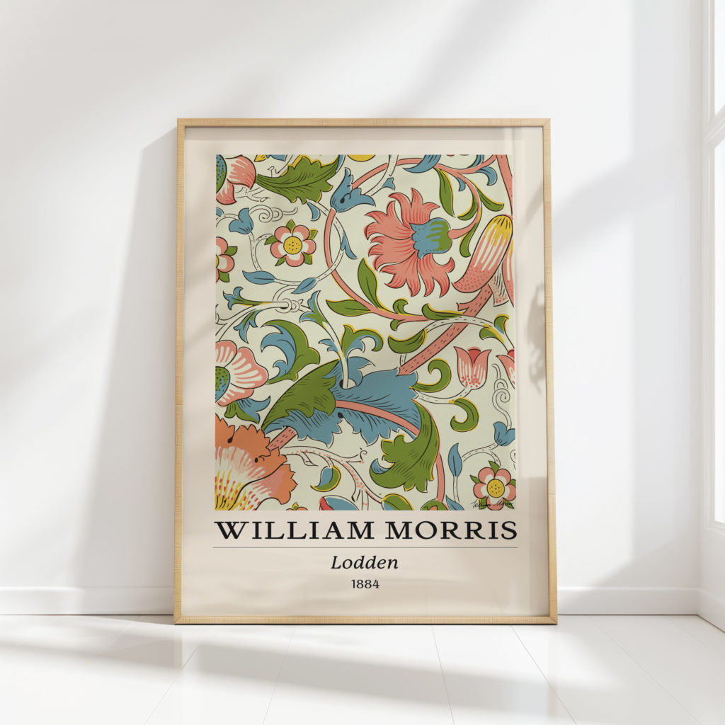 elegant william morris loddon art print for home