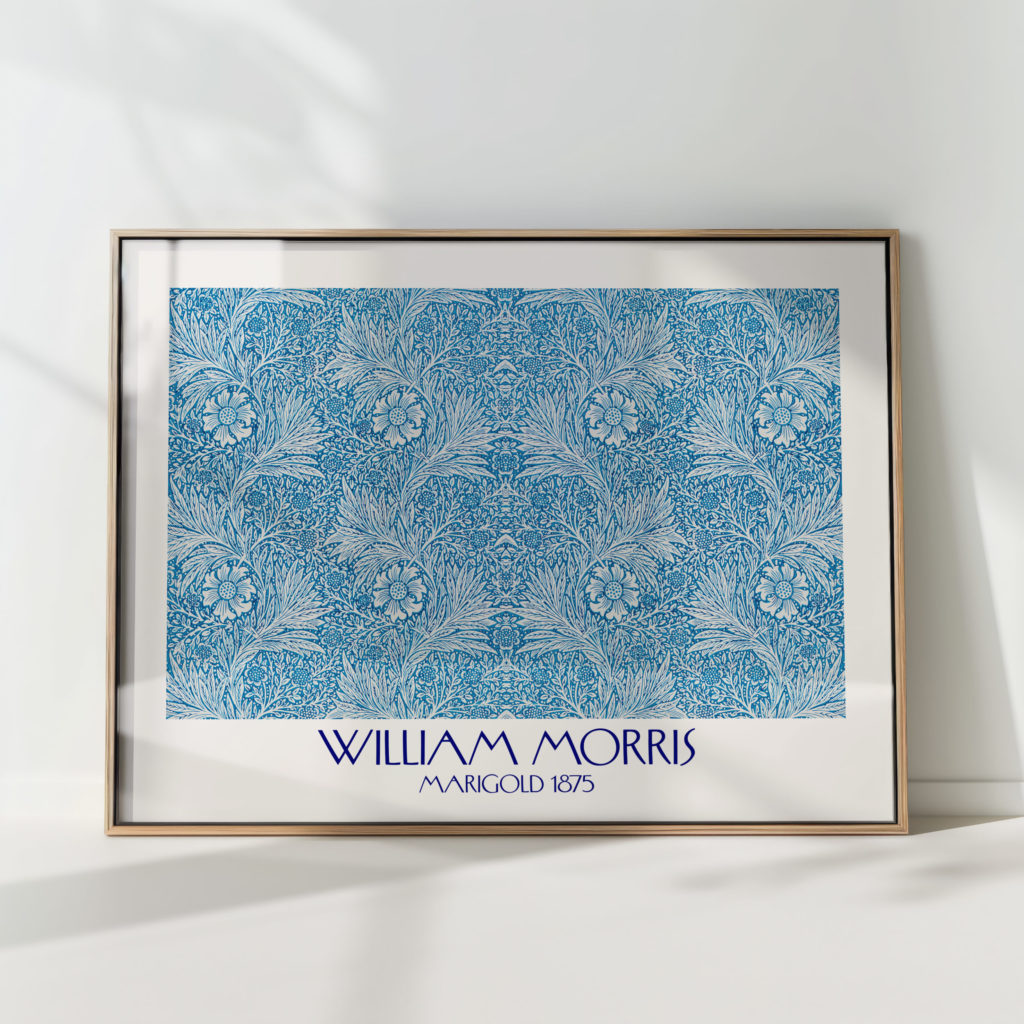 elegant william morris marigold art print