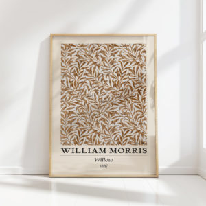 elegant william morris willow artwork print