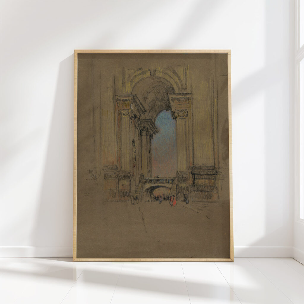 entrance to the vatican 1909 joseph pennell high quality print