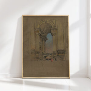 entrance to the vatican 1909 joseph pennell high quality print