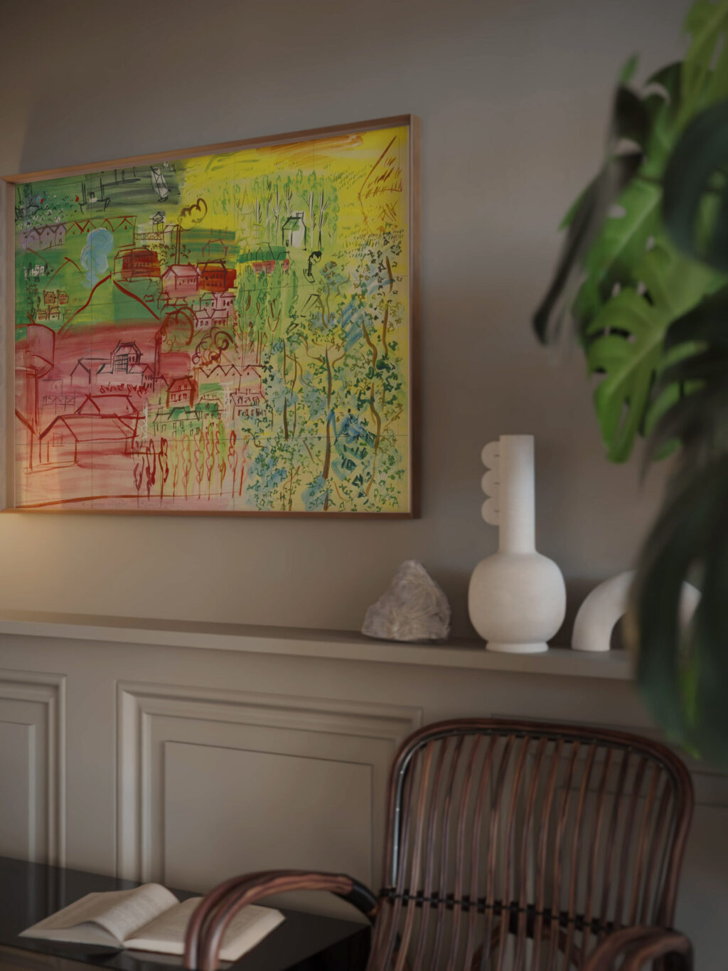 etude pour la fee electricite Raoul Dufy video mockup