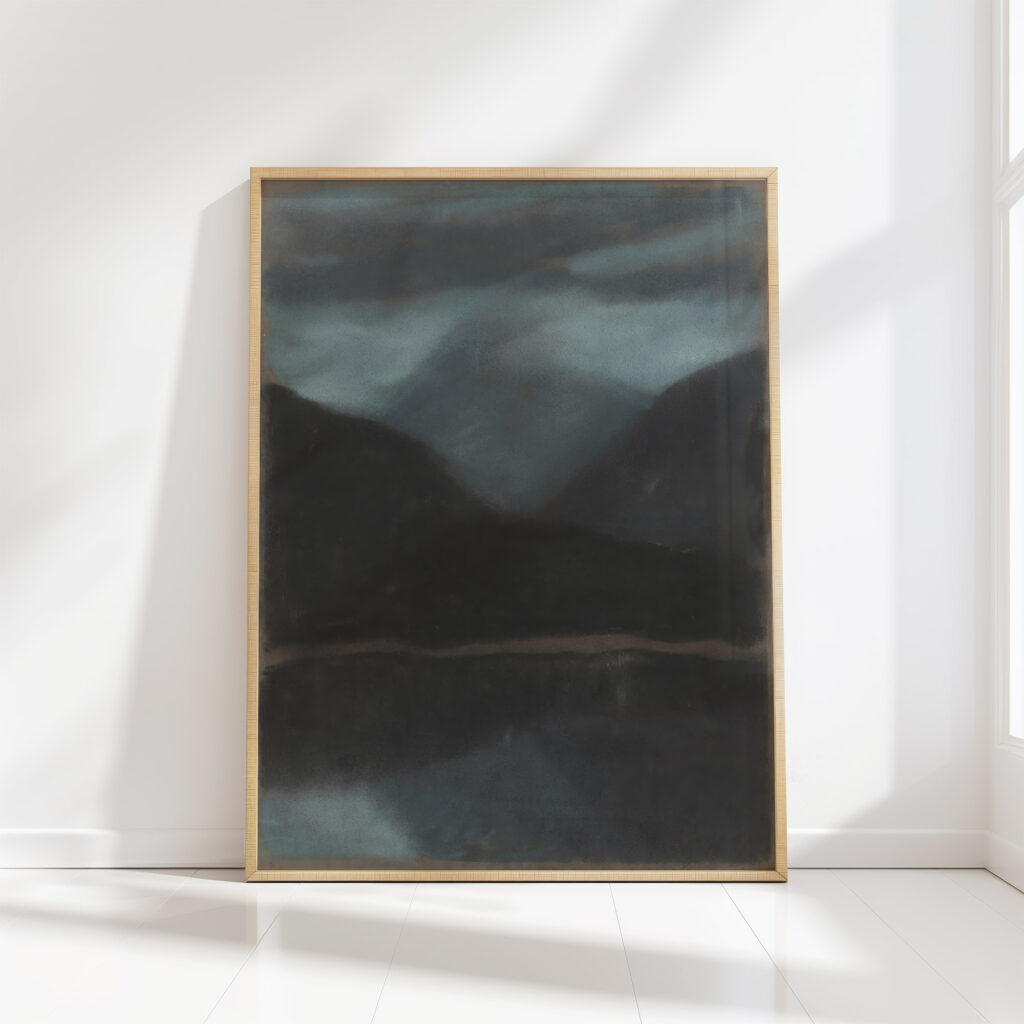 evening in strbske pleso 1934 zolo palugyay high quality print