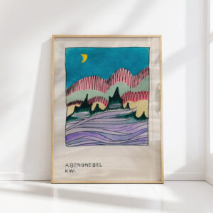 evening mist around 1921 karl wiener high quality print