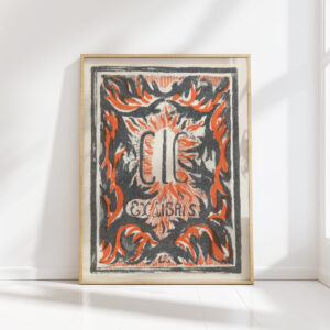 ex libris of carel lion cachet 1 1932 carel adolph lion cachet high quality print