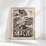 ex libris with flower vase 1906 reijer stolk high quality print